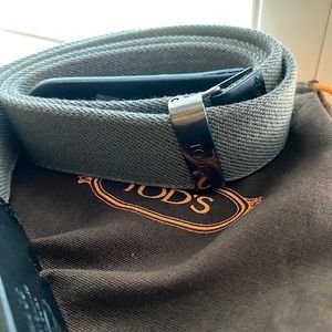 Authentic Tod’s Belt in Canvas